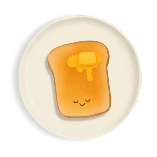 Butter Mitten, premium food-themed dog toy by Chompurr