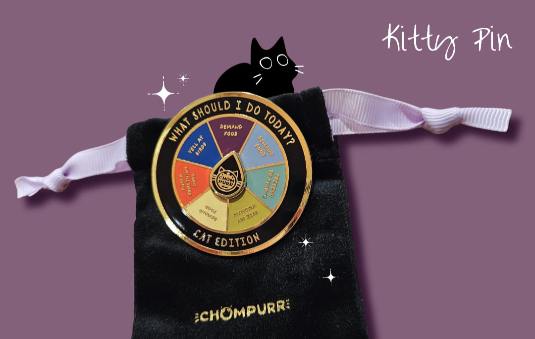 Cat Spin Pin, premium food-themed cat toy by Chompurr