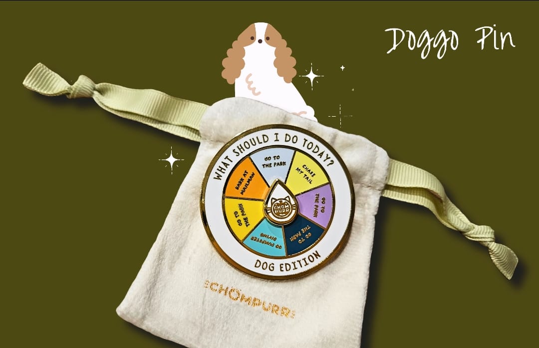Dog Spin Pin, premium food-themed dog toy by Chompurr