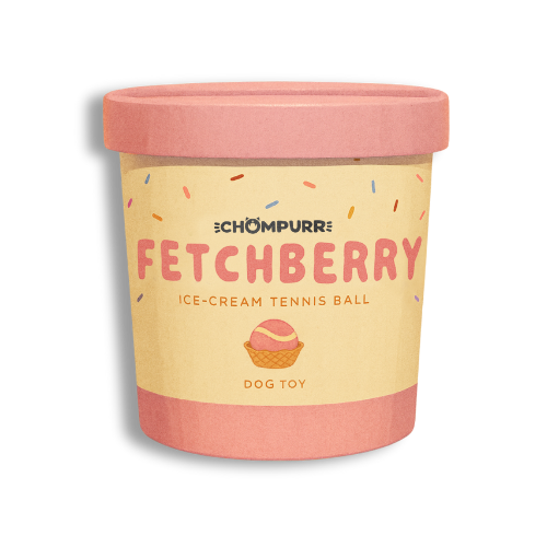 Fetchberry, premium food-themed dog toy by Chompurr